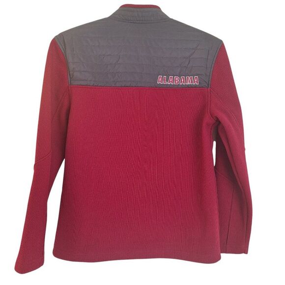 Alabama Crimson Tide Quarter Zip Pullover Corded Fleece and Quilting Mens sz M - Picture 3 of 15